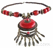 Indian ethnic necklace - click here for large view